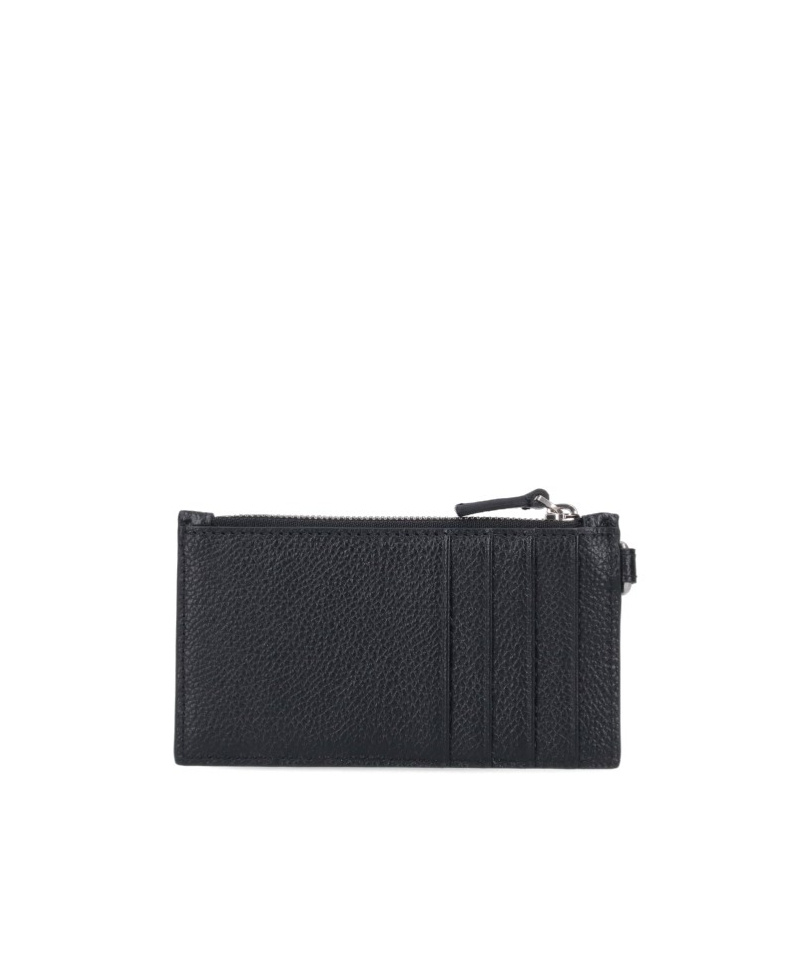 Balenciaga Long Cash Card And Coin Holder Accessories In Black