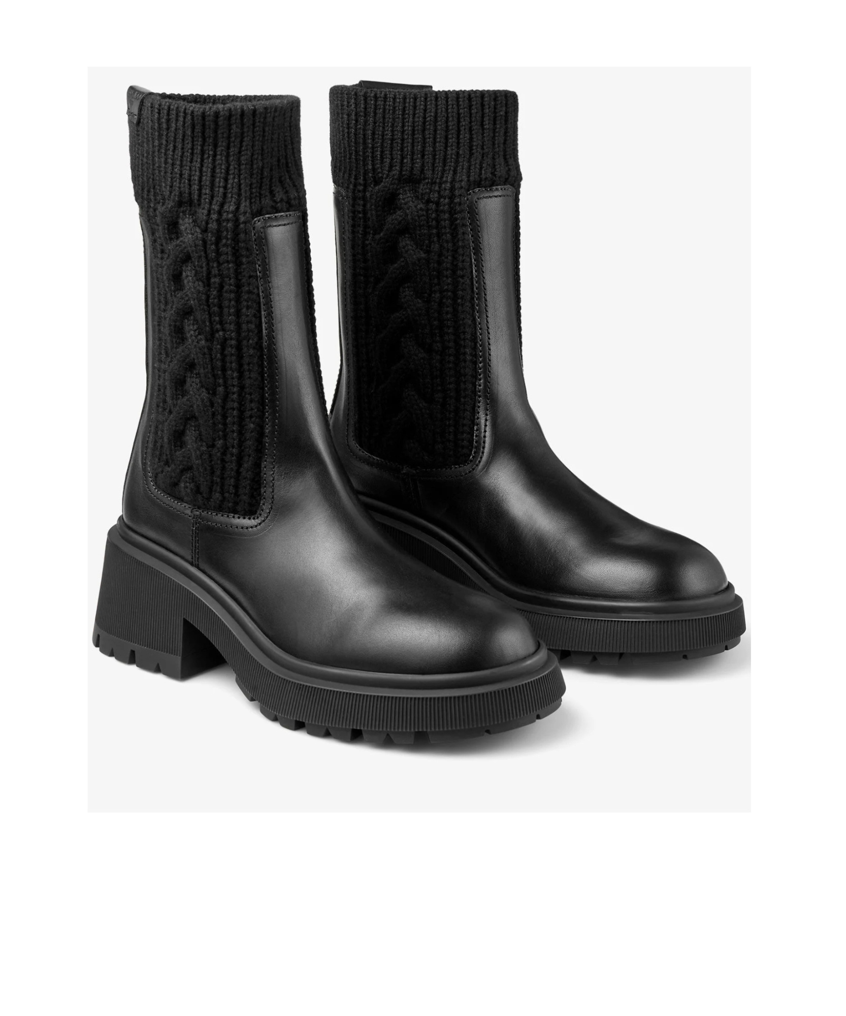 Jimmy Choo Round-toed Ankle Boots In Black