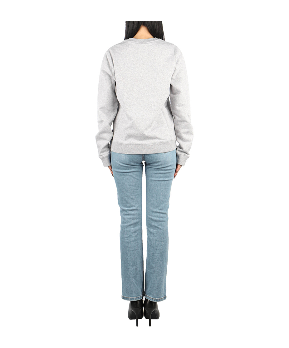 Shop Maison Kitsuné Round Neck Sweater In White