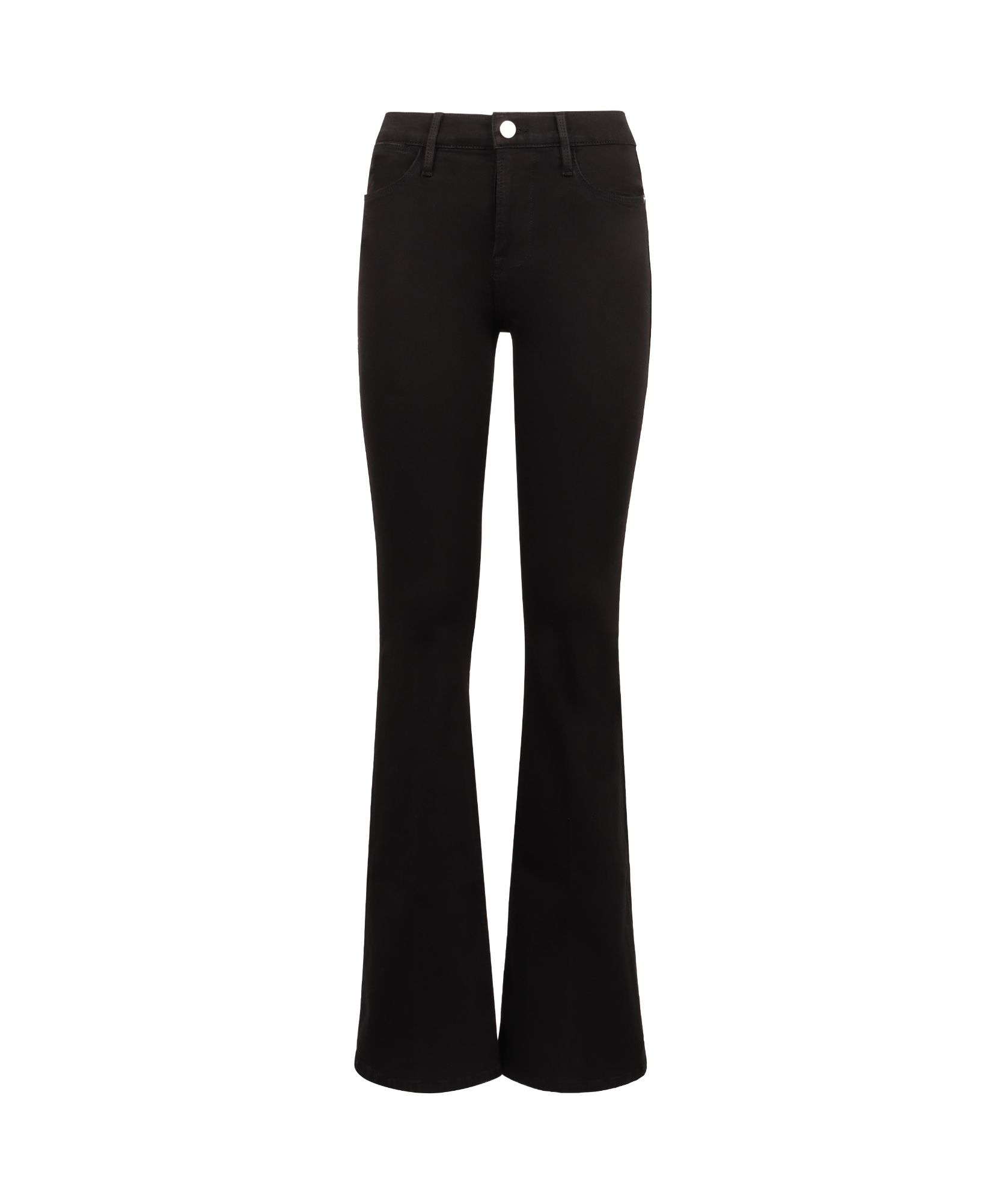 Frame Belt-loop Jeans In Black