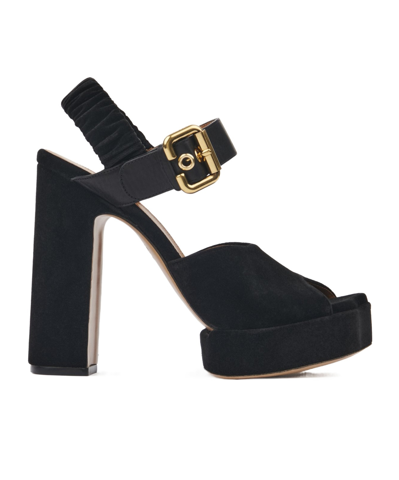 Chloé Aria Platform Sandals In Black