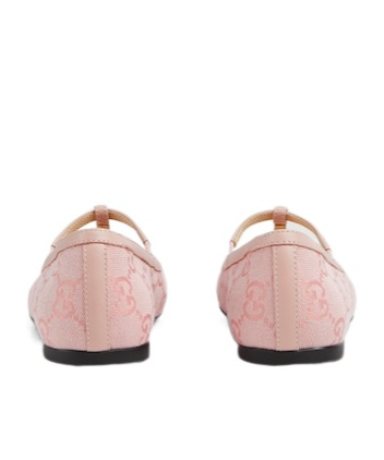 Gucci Double G Ballet Flats In Pink