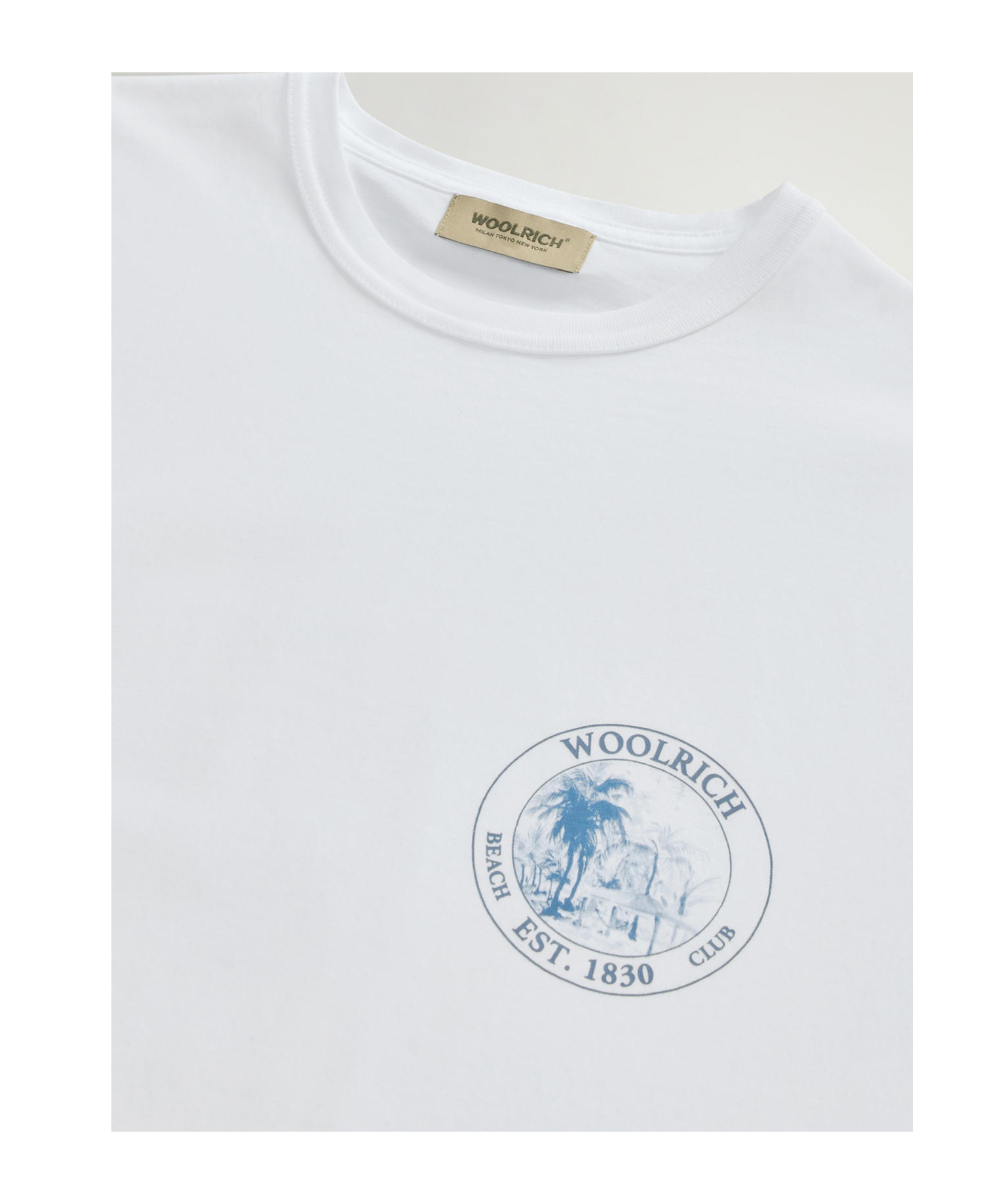 Woolrich Men's T-shirt With Print In White