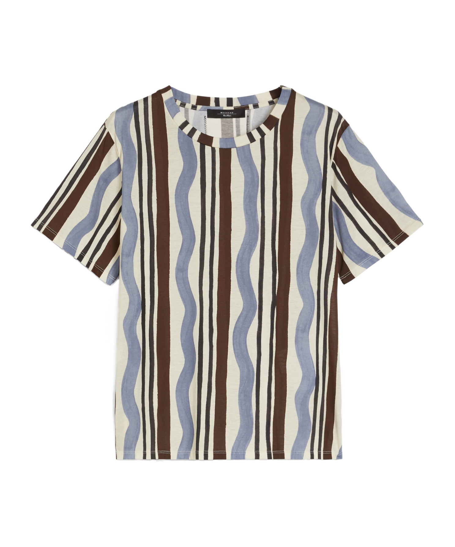 Weekend Max Mara Printed Jersey T-shirt In White