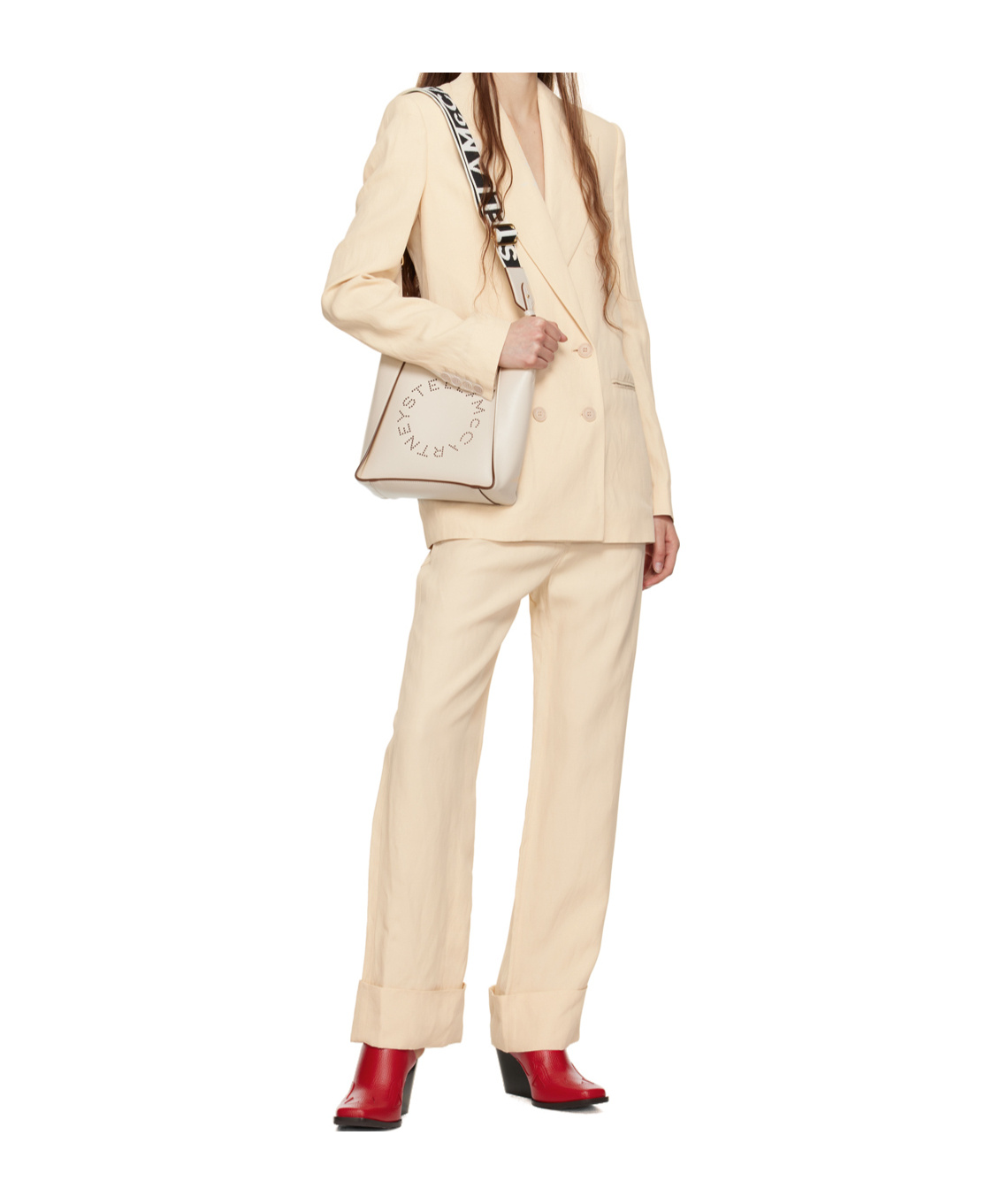 Stella Mccartney Cowboy Cloudy Muller Heels In Red
