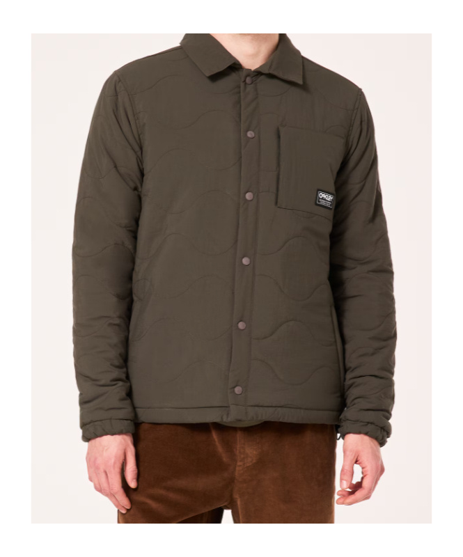 Oakley Quilted Sherpa Jacket In New Dark Brush