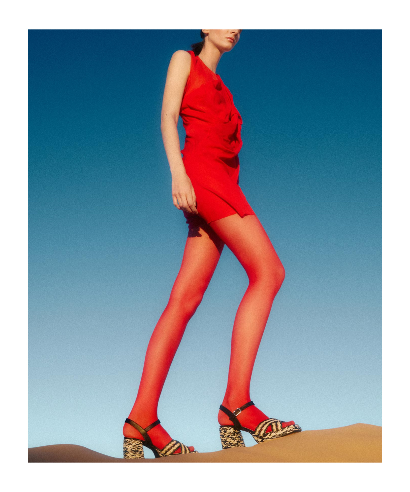 CASTAñER VICEN 95MM RAFFIA SANDALS