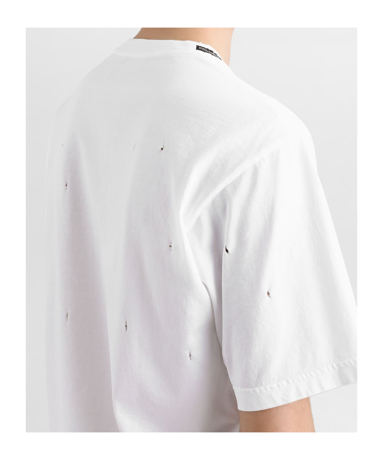 Dolce & Gabbana Cotton T-shirt With Vespa Print In White