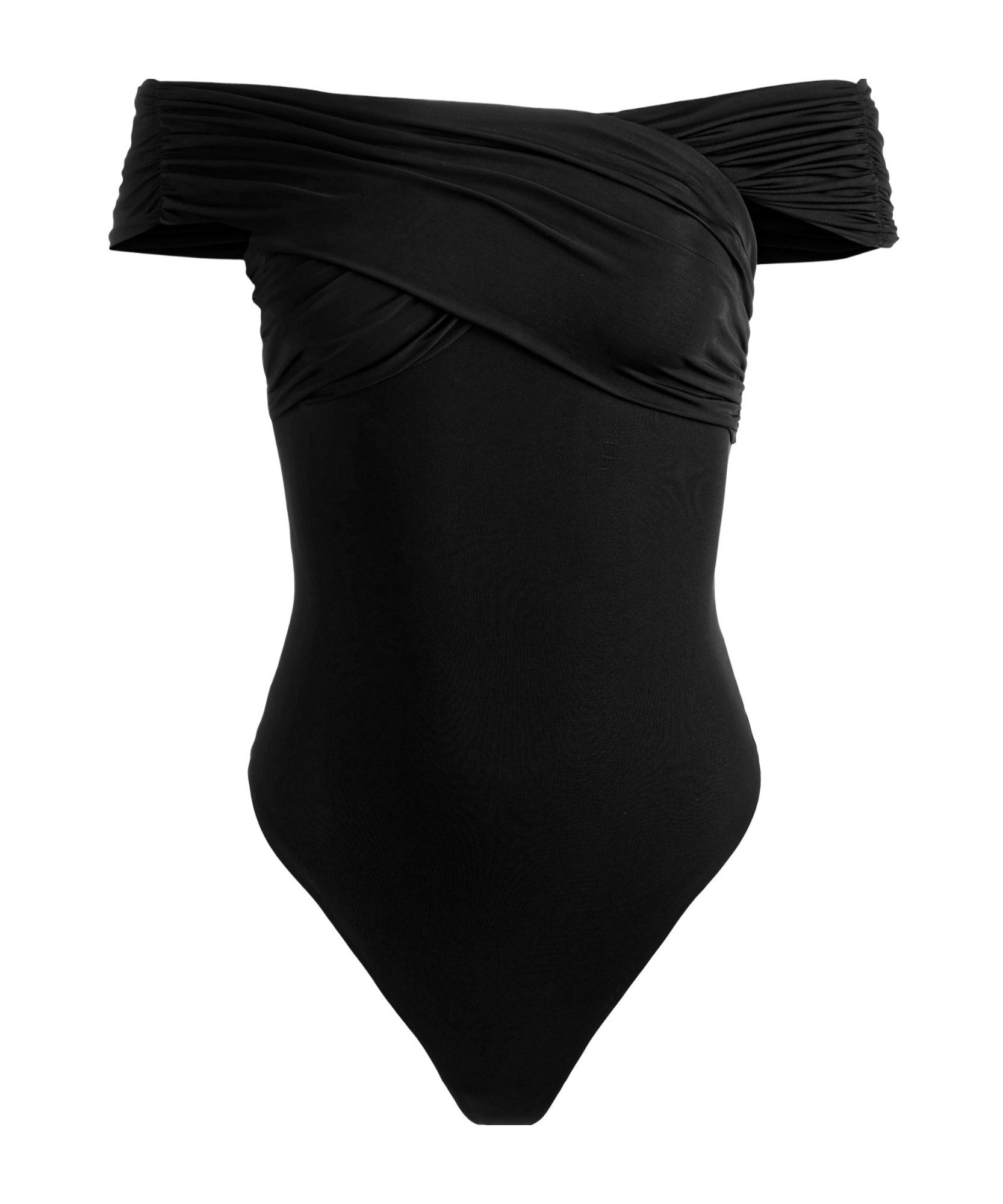 Alice And Olivia Arverne Bodysuit In Black