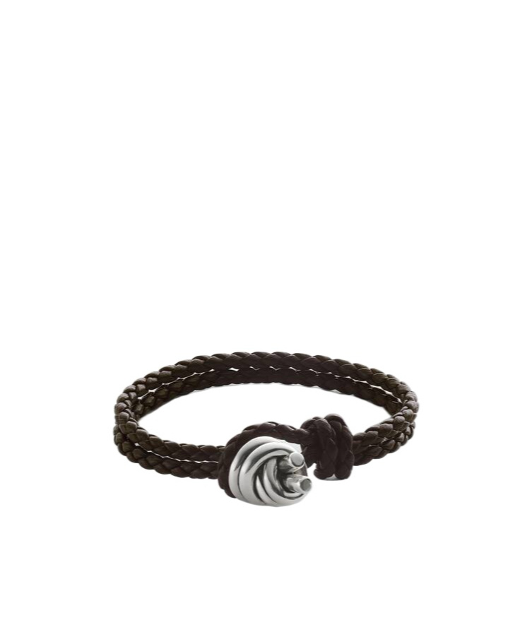 BOTTEGA VENETA BOTTEGA VENETA KNOT DETAILED BRAIDED BRACELET
