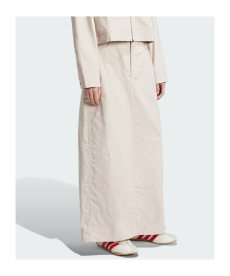Adidas Originals Maxi Skirt In Beige