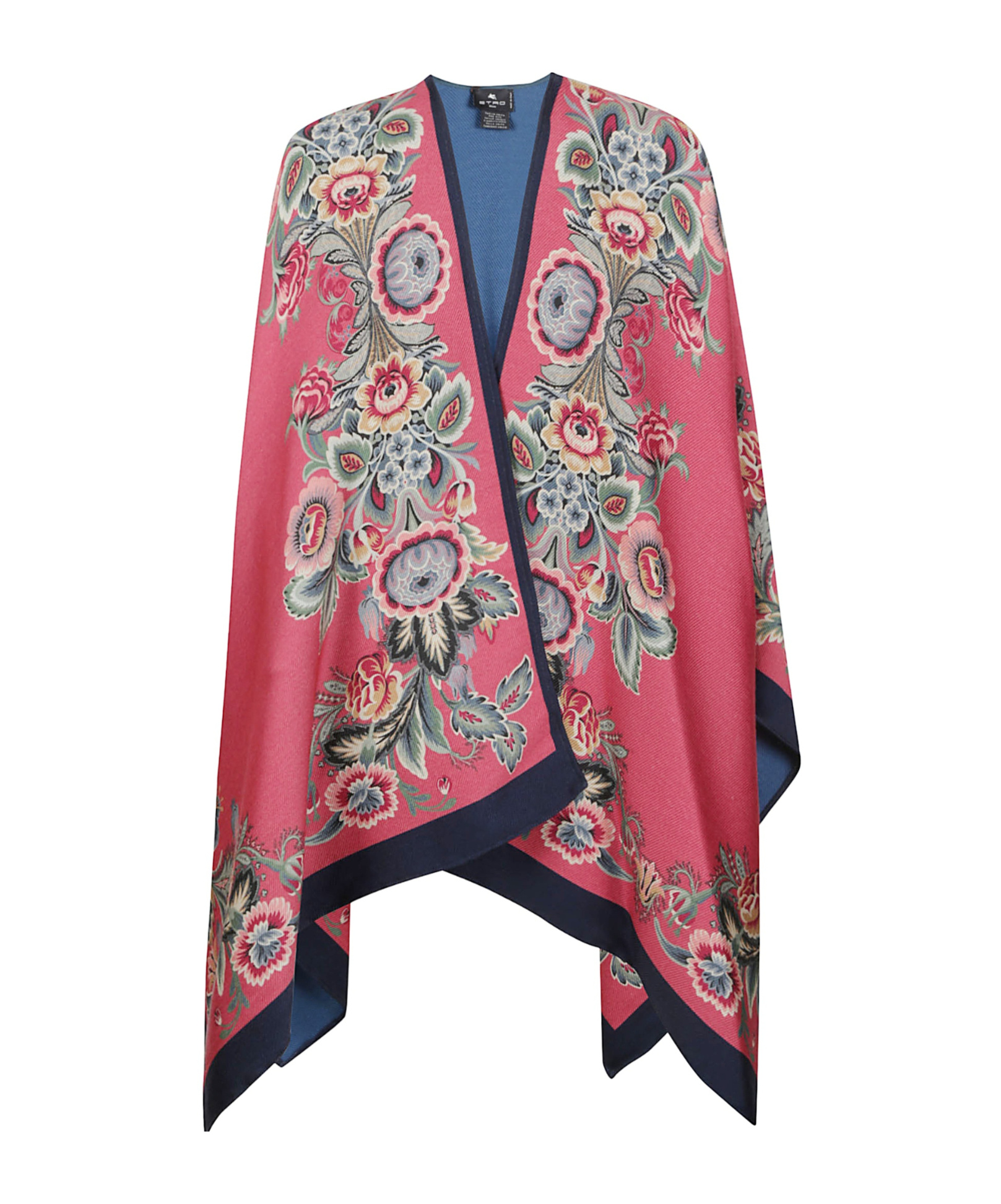 Etro V-neck Shawl In Red