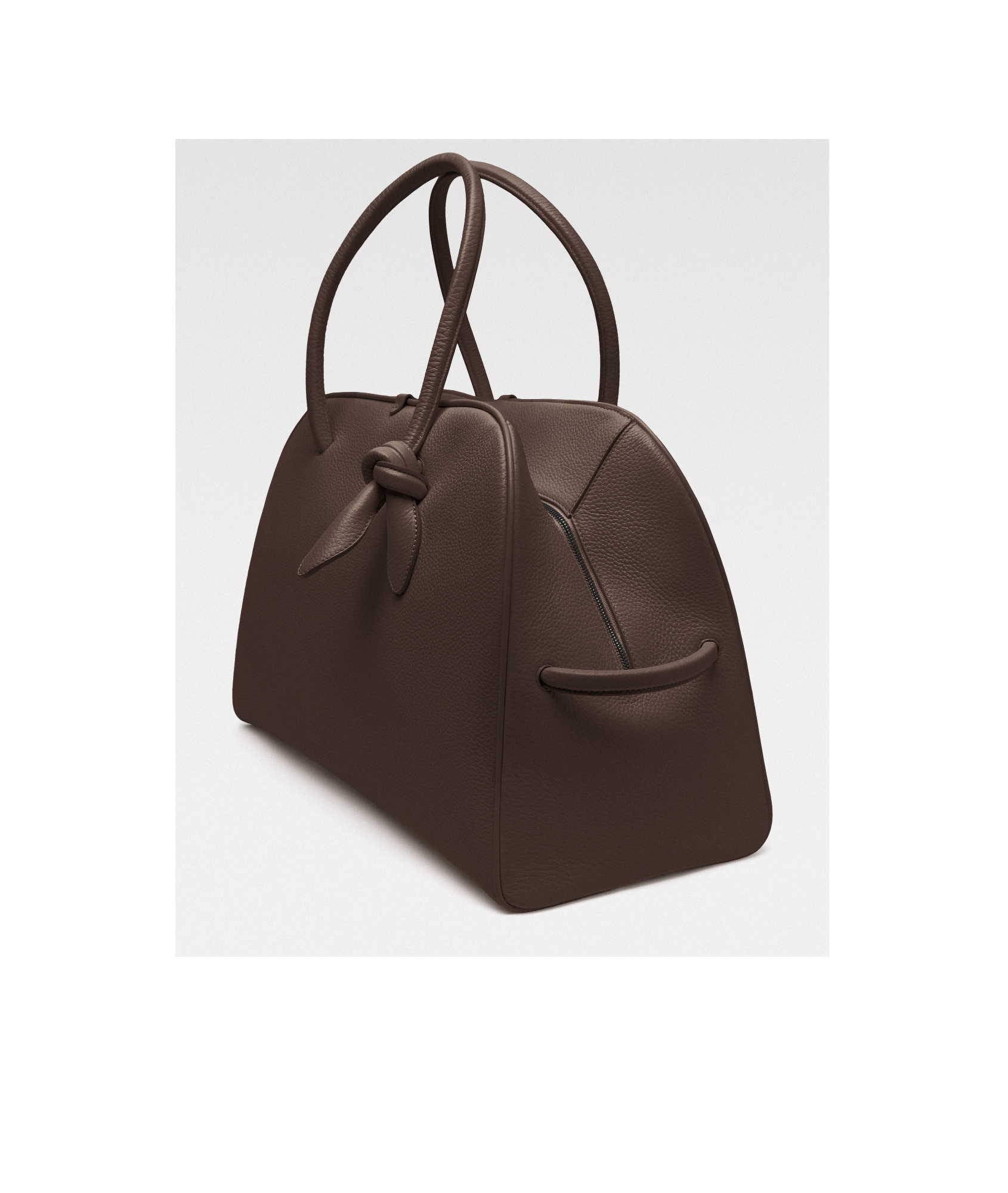 Jacquemus Large Bowling Shoulder Bag In Green