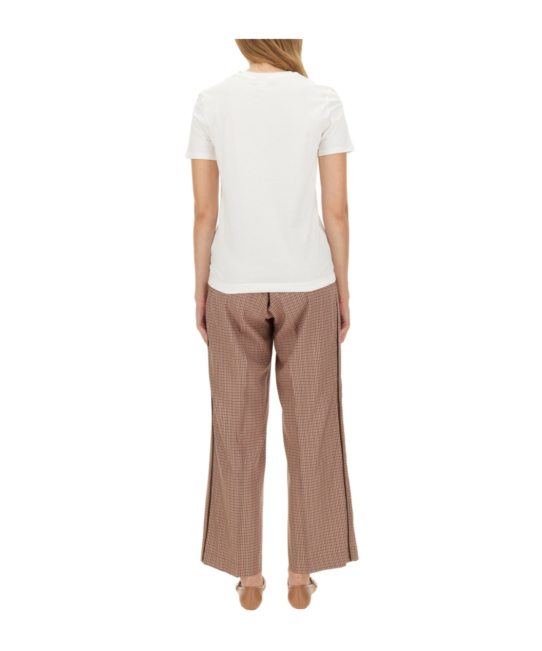 Ps By Paul Smith Womens Ps Swirl Logo T-shirt By Ps Paul Smith In White