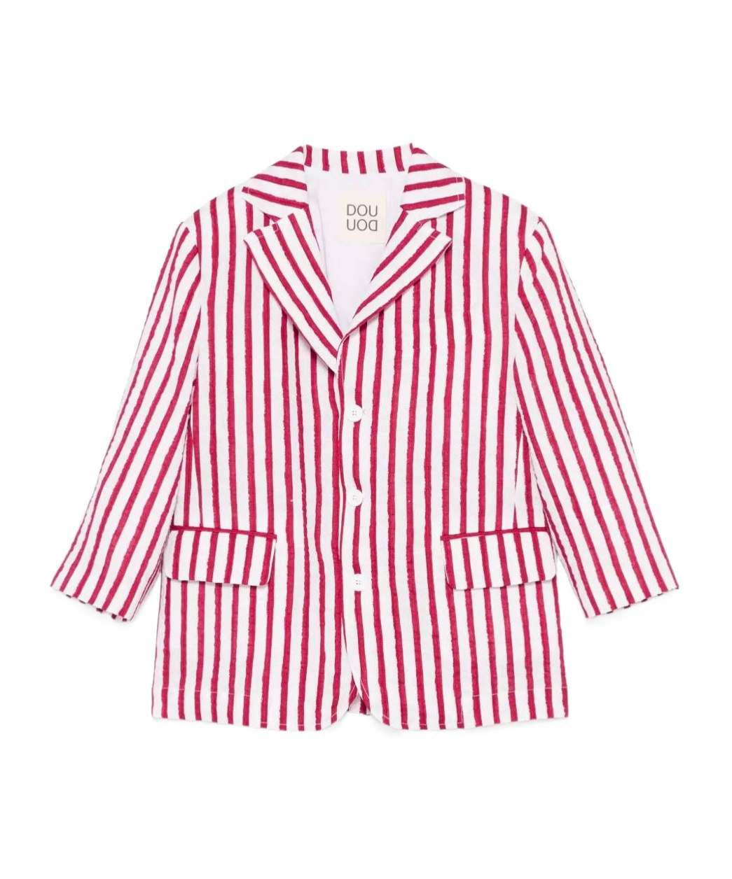 Douuod Striped Blazer In Pink