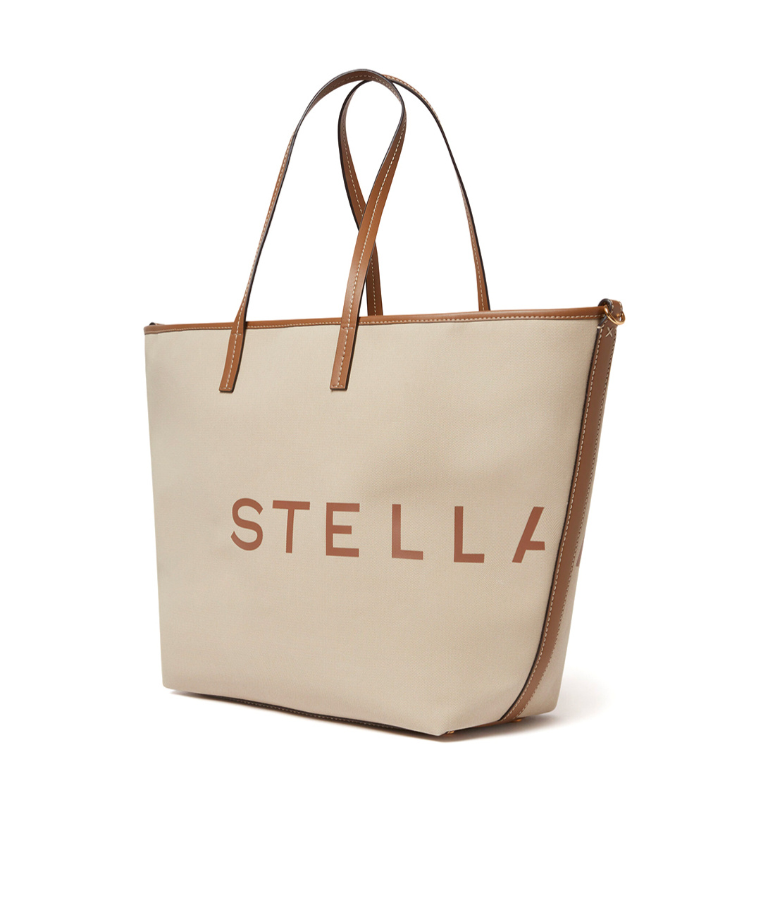 Stella Mccartney Smc Bananatex Large Tote Bag In Pebble