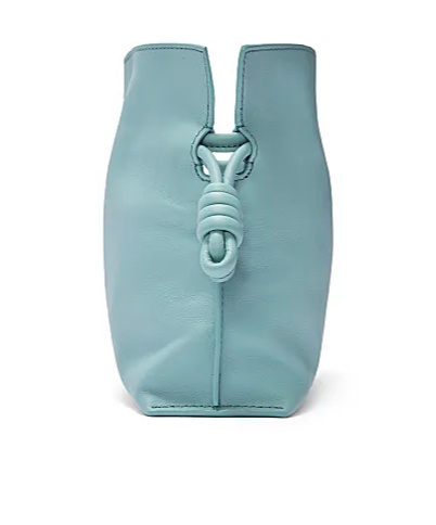 Loewe Gate Pocket Leather Crossbody Mini Bag In Blue