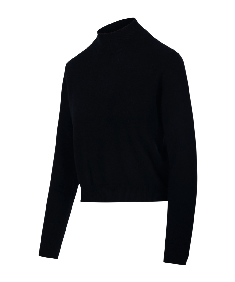 Allude Turtleneck Cashmere Sweater In Black