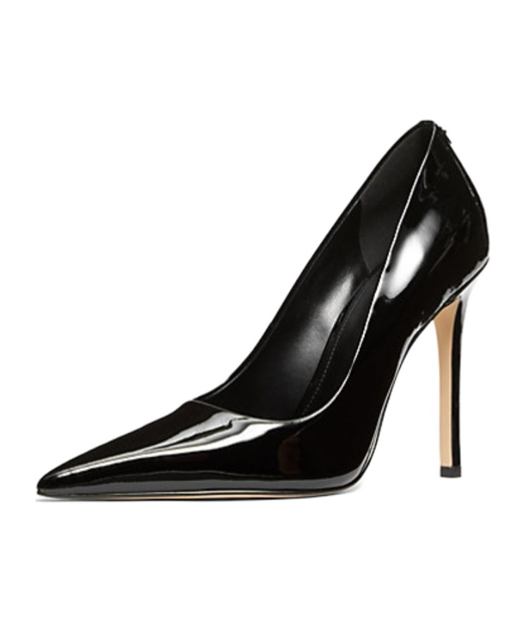 Michael Michael Kors Elyse Patent Leather Pump In Black