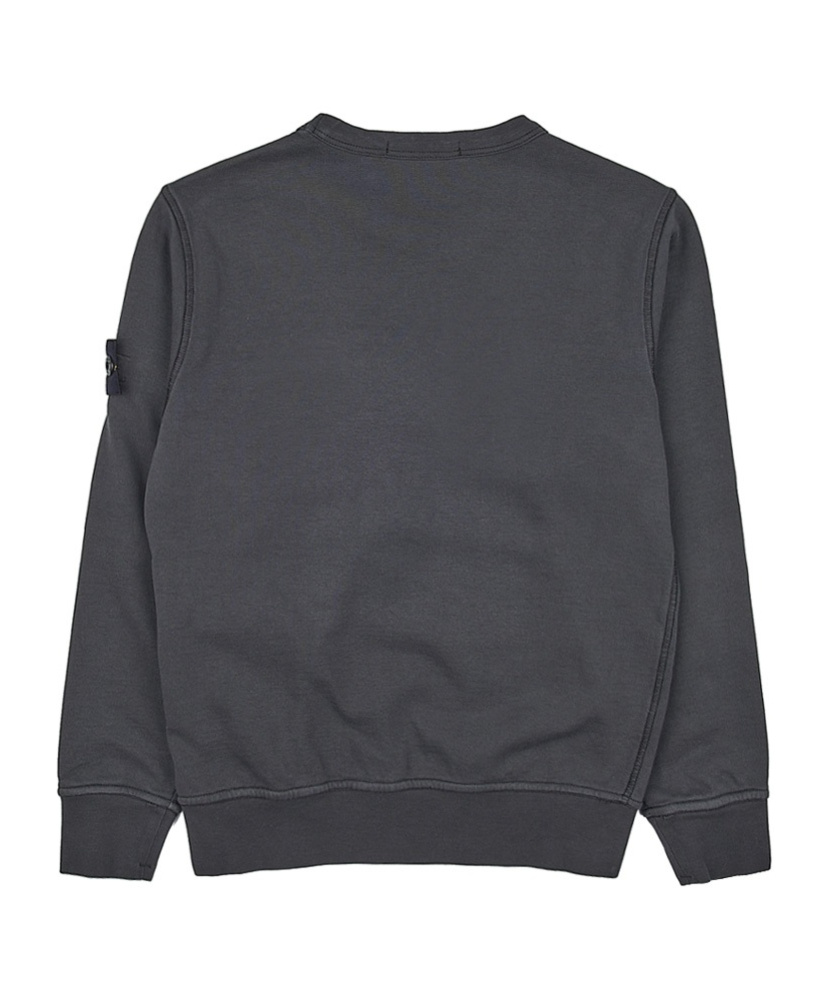 Stone Island Long-sleeved Sweater In Charcoal-grey