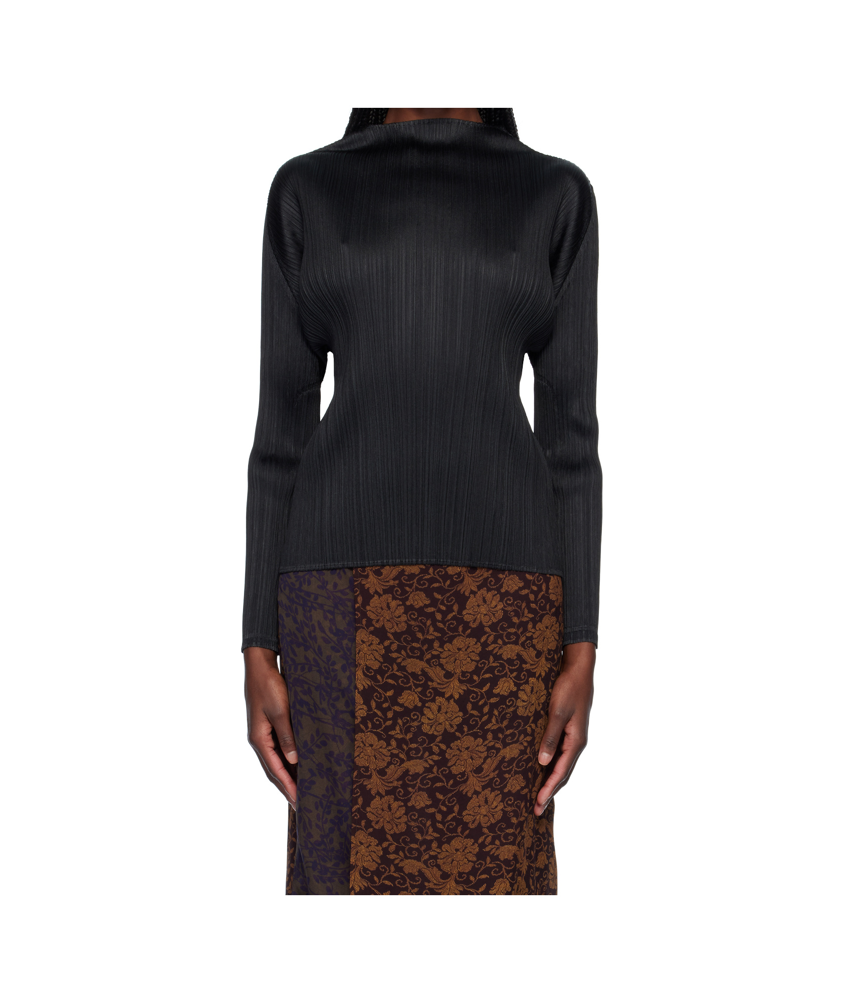 Shop Issey Miyake Monthly Colors: February Blouse In Black