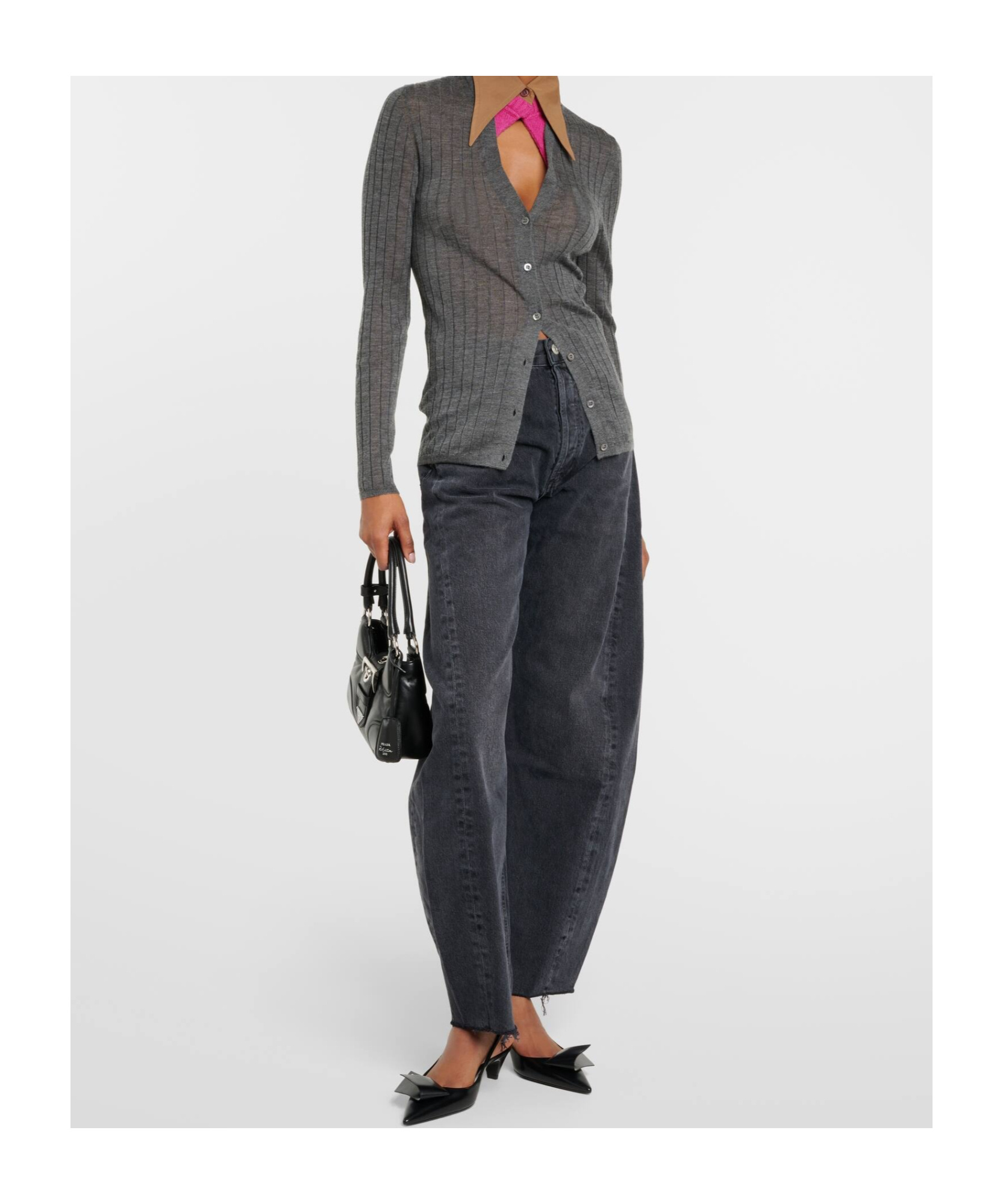 Agolde High-waisted Jeans In Black