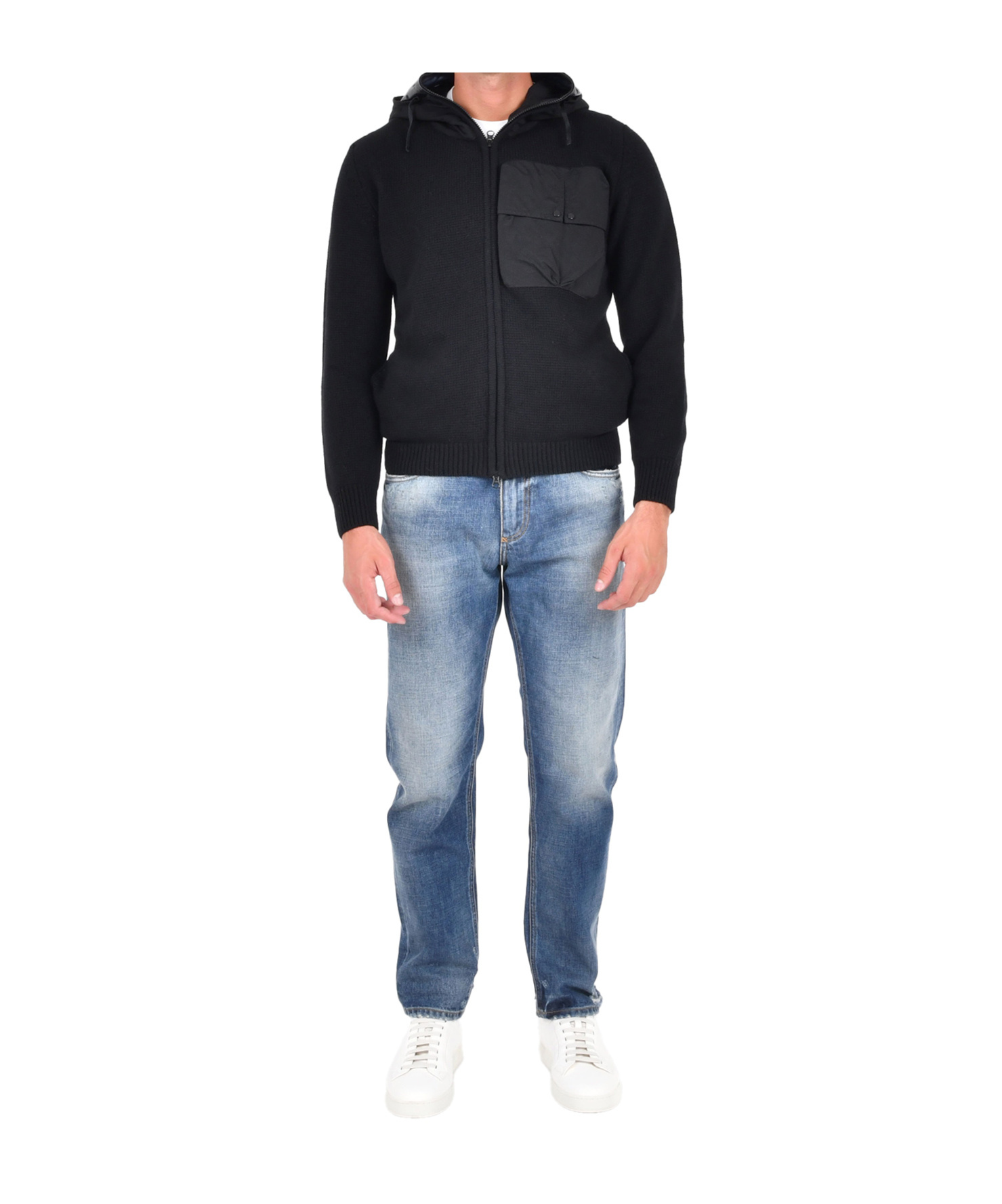 C.p. Company Hoodie In Black