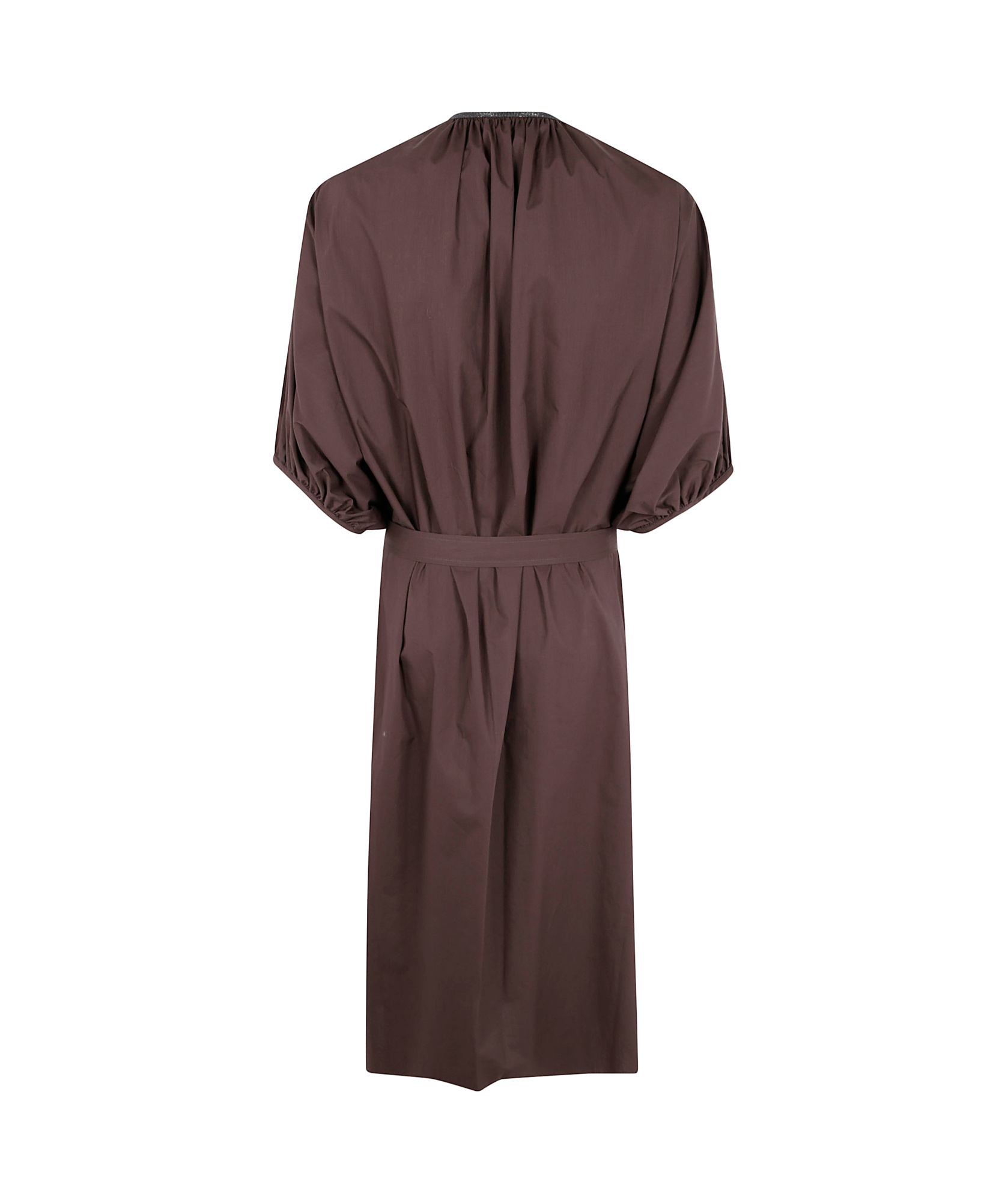 Brunello Cucinelli Short Sleeve Dress In Black