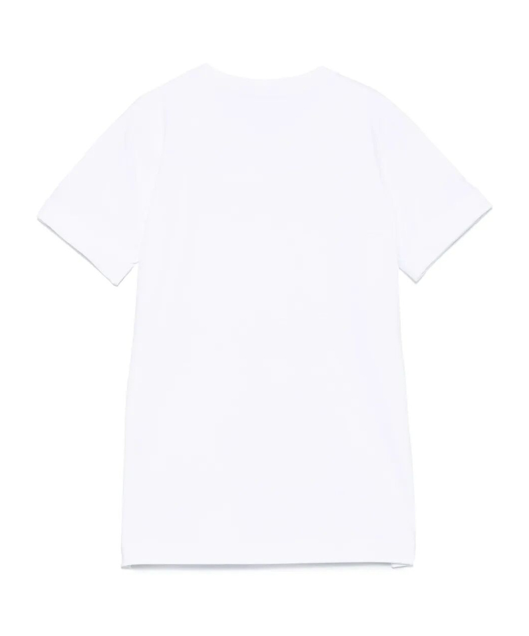 D Exterior D.exterior Cotton Jersey Chain Drop T-shirt In White
