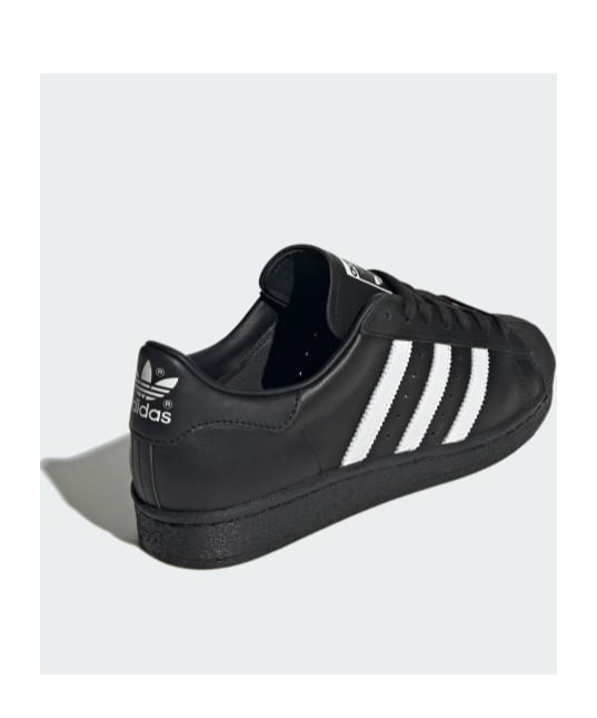 Adidas Originals Mens Adidas Superstar Ii Pony-hair Leather Low-top Trainers In Black