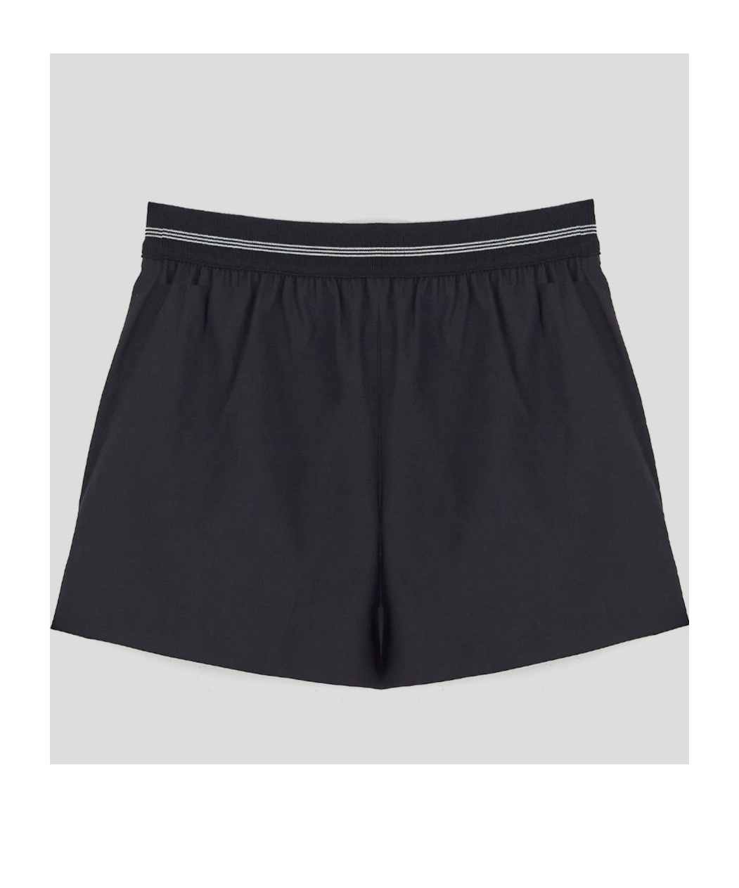 Miu Miu Elasticated Waistband Shorts In Black