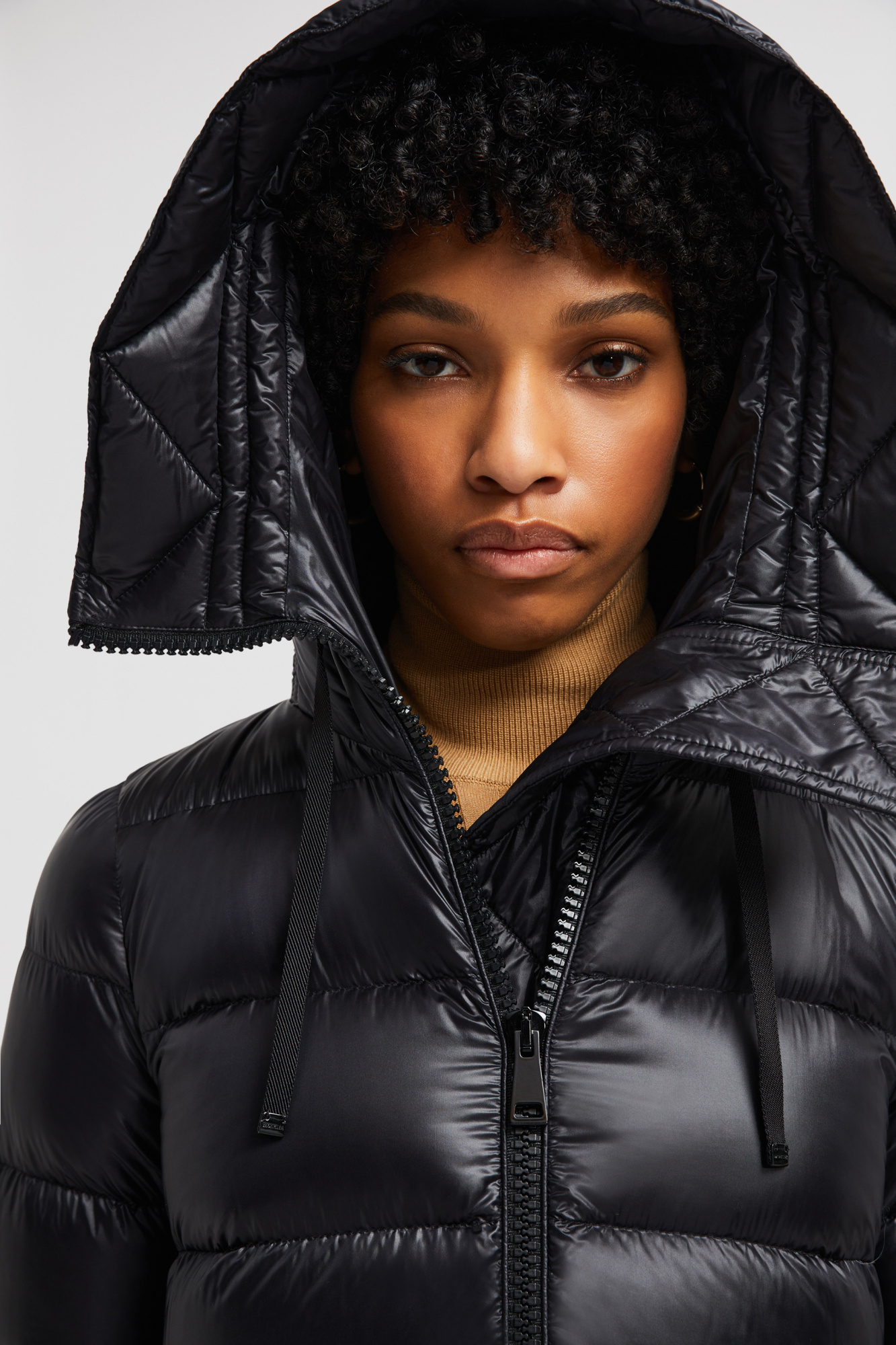 Shop Moncler Suyen Long Down Jacket In Black