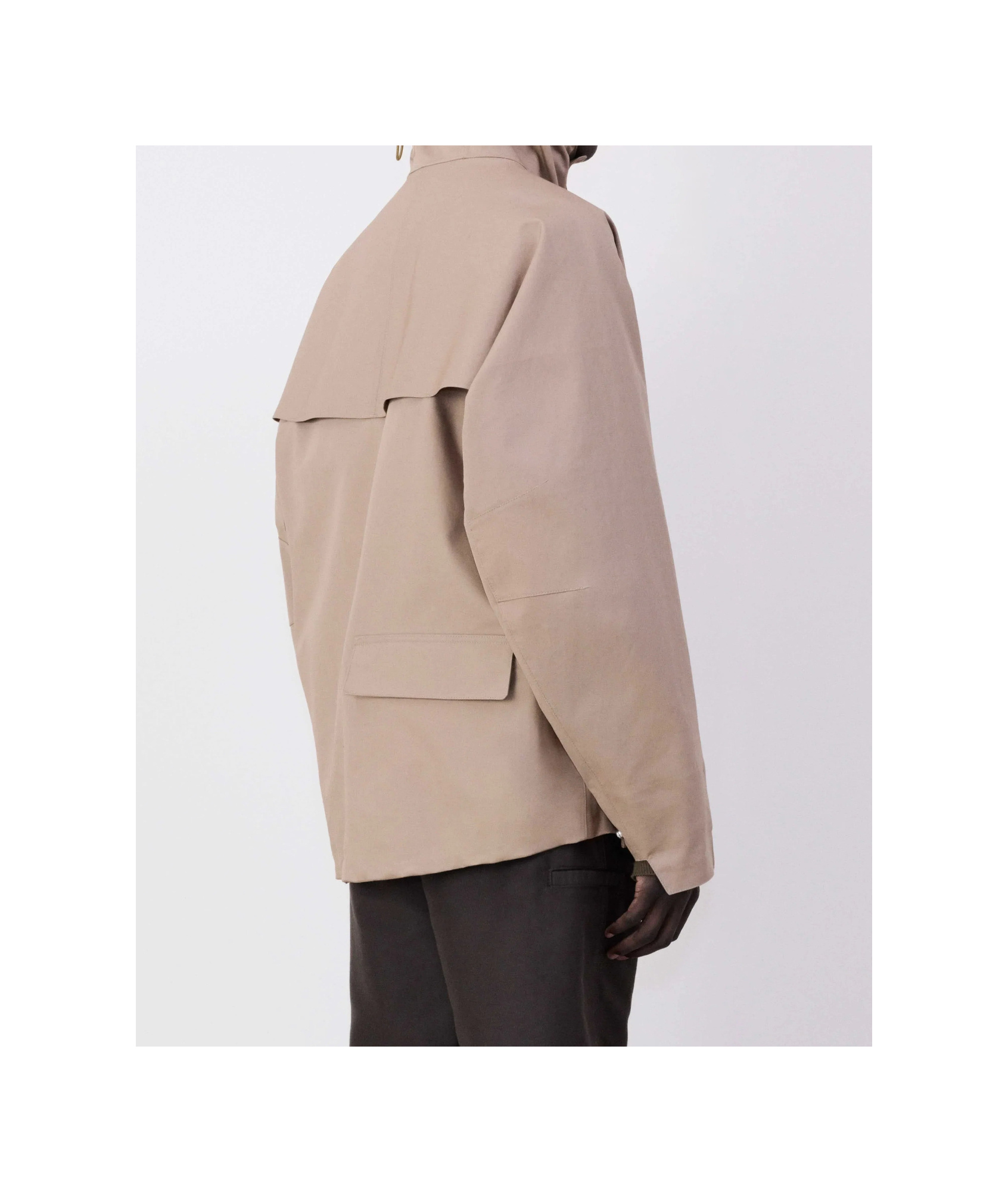Lemaire Long-sleeved Jacket In Nude