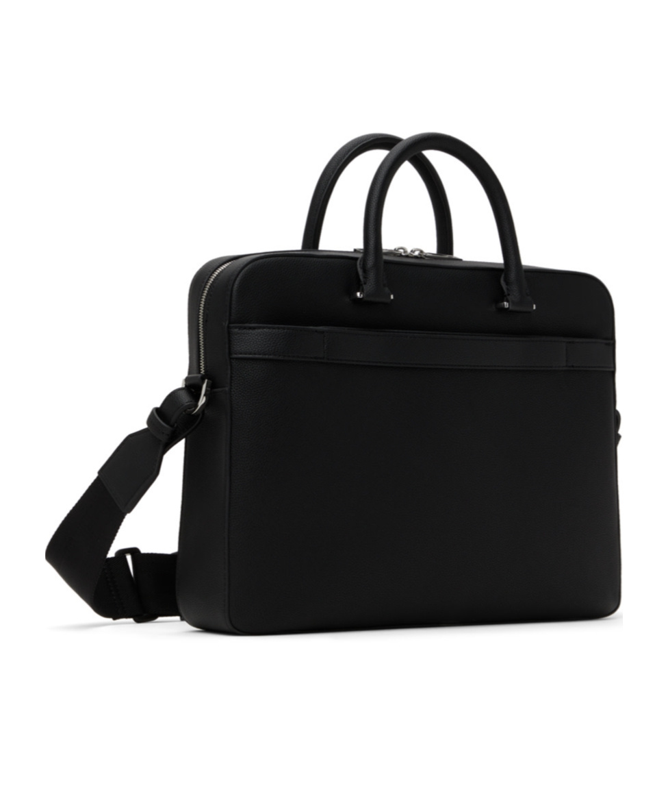 Hugo Boss Black Ray S Doc Single-compartment Polyurethane Briefcase In Black