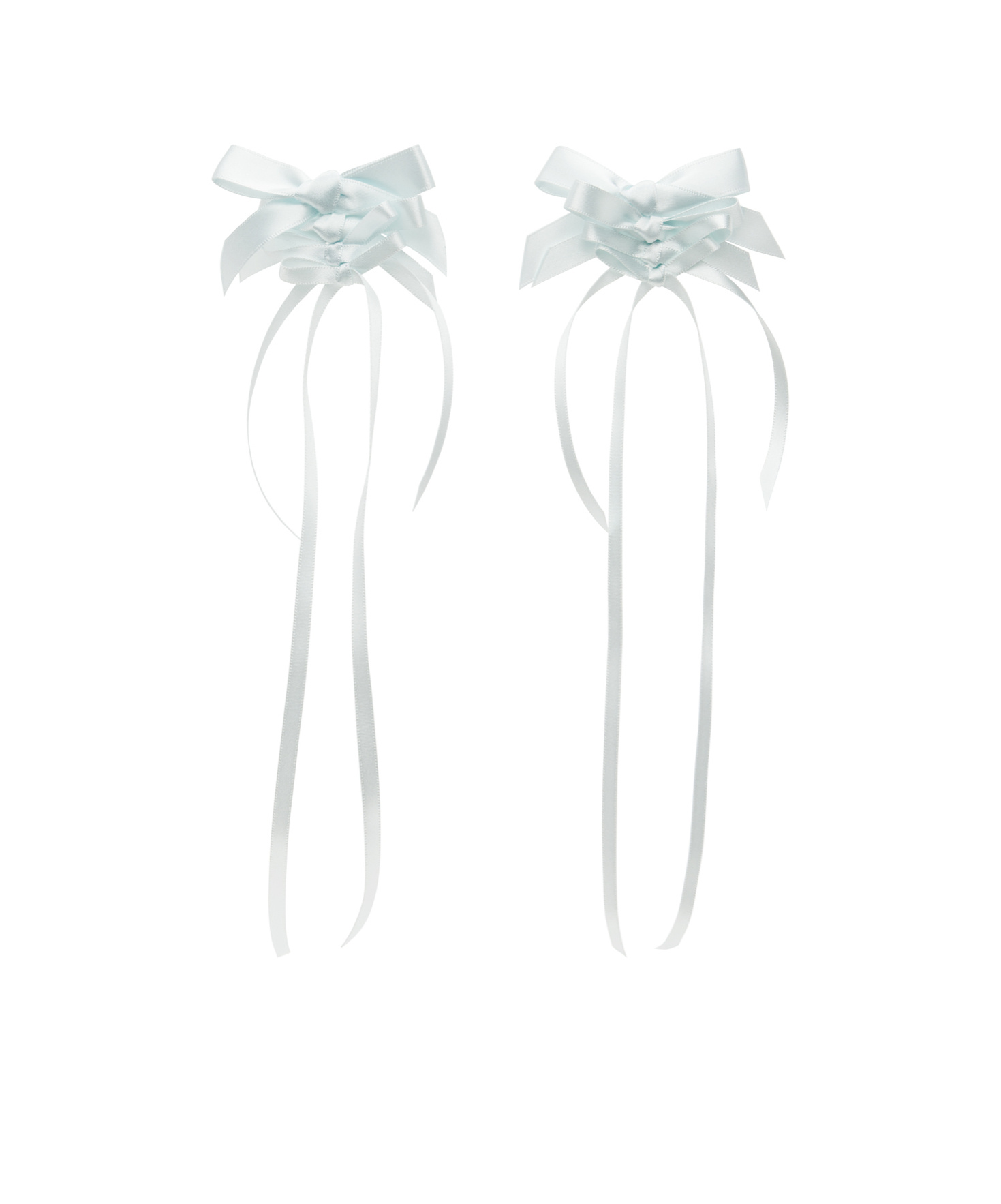 Simone Rocha Rosette Bow Earrings In White
