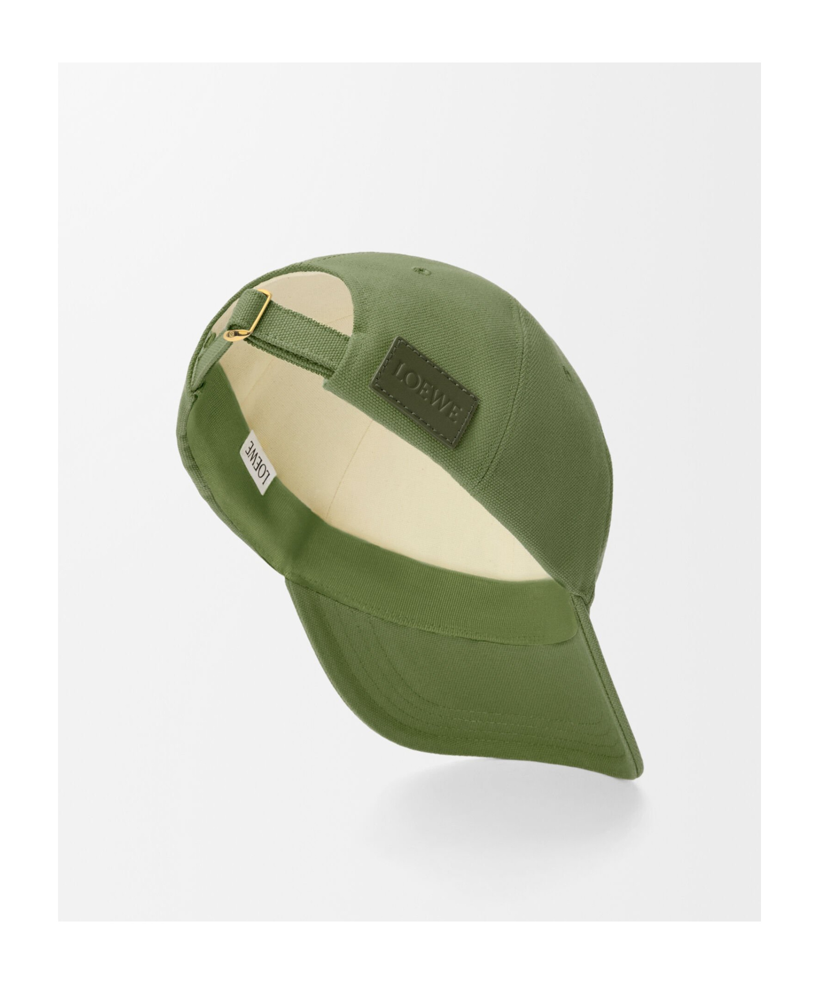 Loewe Embroidered Baseball Cap In Sage Green