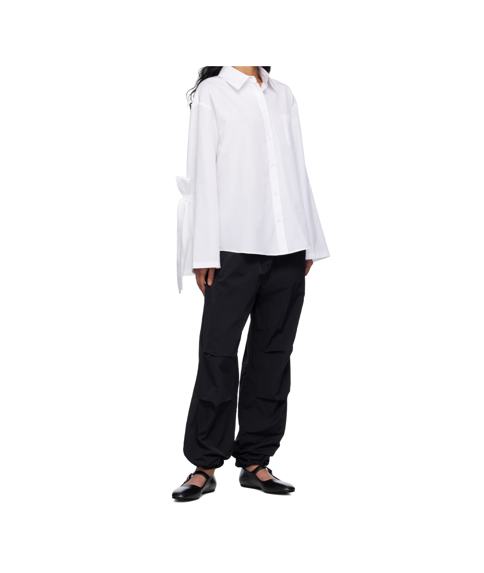 Cecilie Bahnsen White Poplin Oversize Bridget Shirt In White