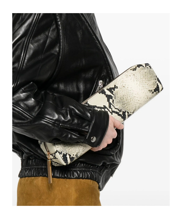 Khaite Kye Pencil Case Clutch Bag In White