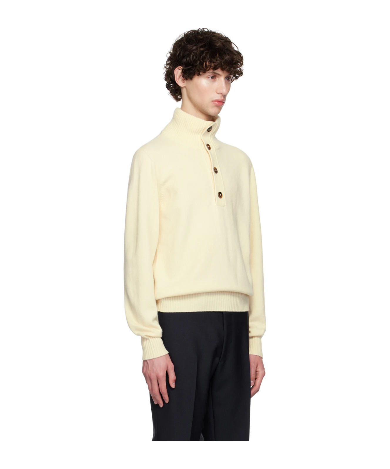 Shop Tom Ford Knitted Turtleneck Sweater In White