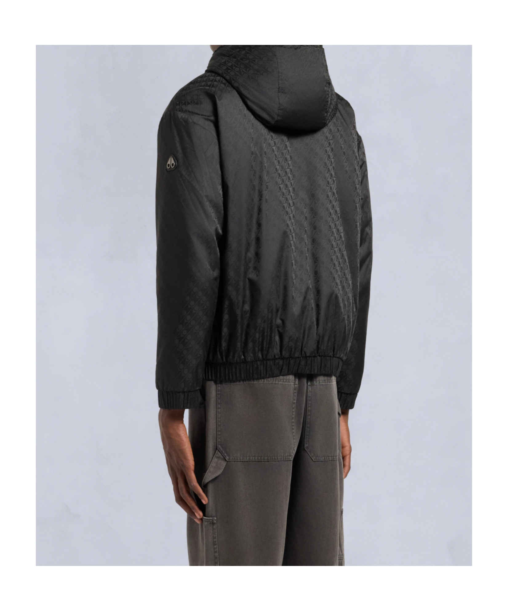 Moose Knuckles Borden Mono Bunny Jacket In Black
