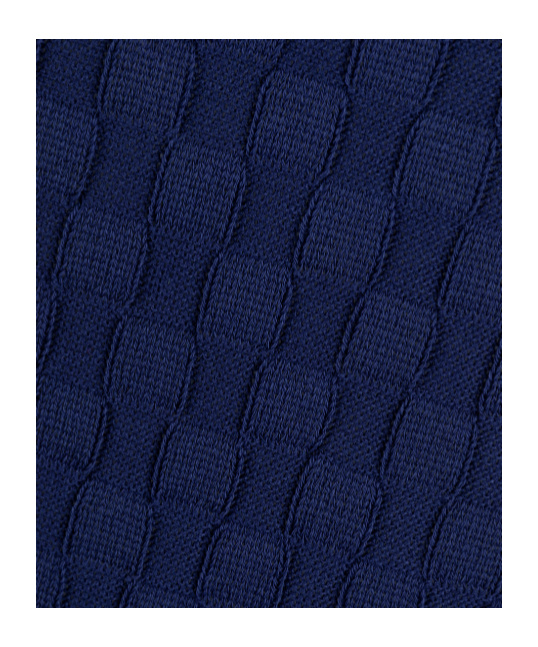 A Paper Kid Short Sleeve Sweater In Blue