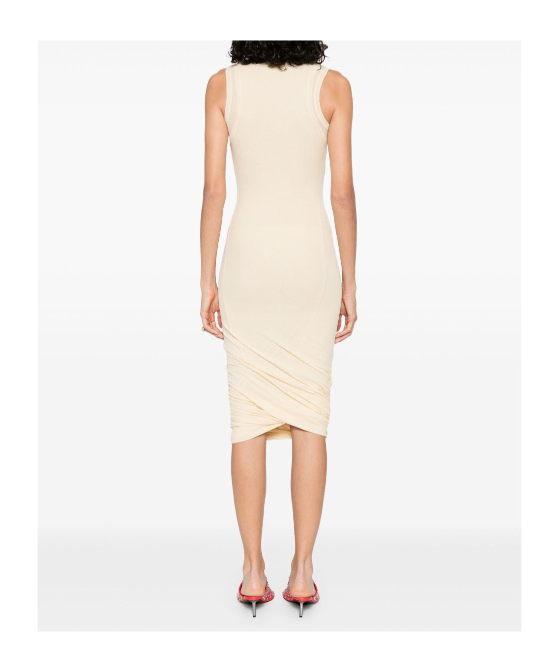 Jil Sander Cotton Dress In White