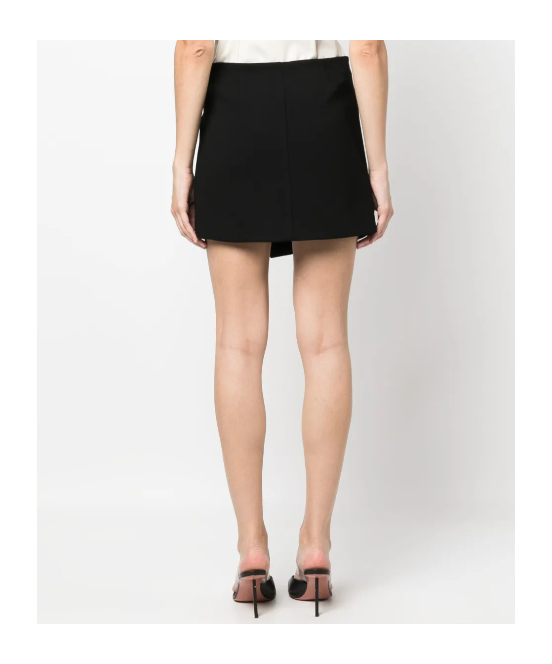JONATHAN SIMKHAI CRYSTAL-EMBELLISHED ASYMMETRIC MINISKIRT