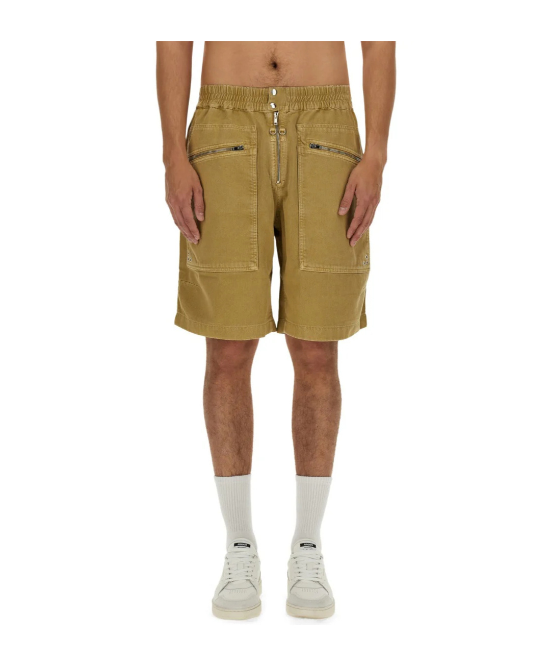 Isabel Marant Elastic Waist Shorts In Brown