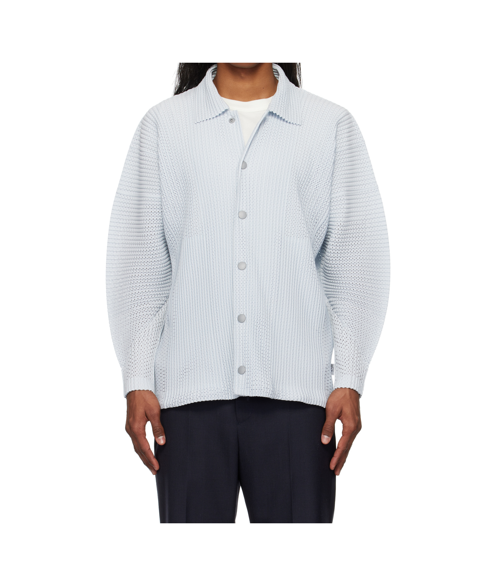 Issey Miyake Gray Outer Mesh Jacket