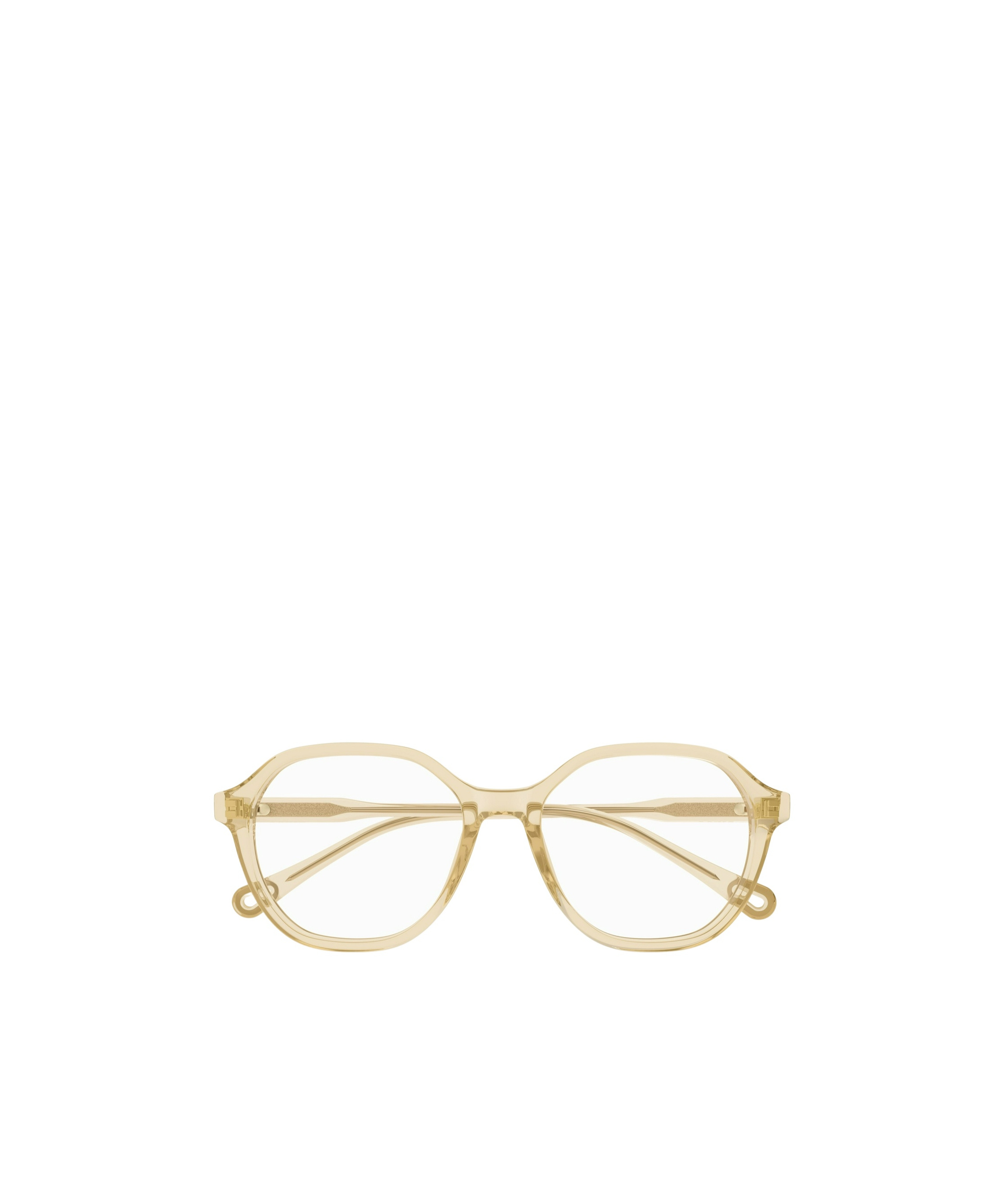 Chloé Hexagonal-shaped Frame Glasses In Nude