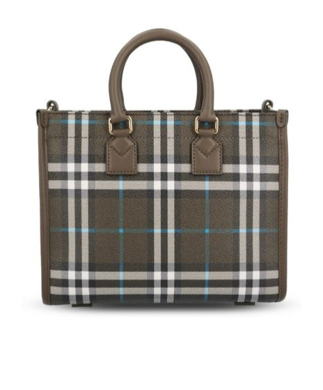 Burberry Patterned Tote Bag In Black