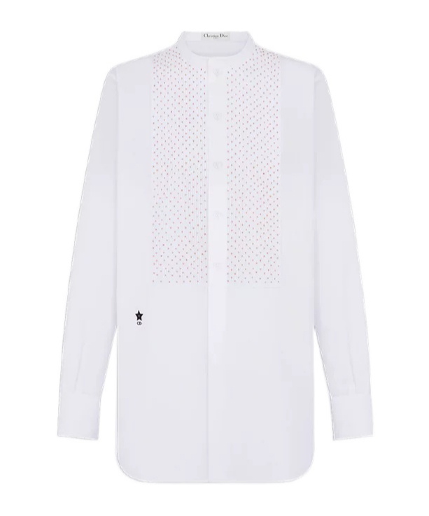 Dior Long Shirt In White