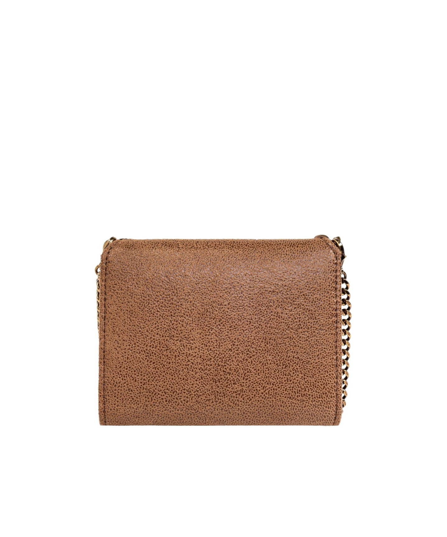 Stella Mccartney Falabella Chain-link Wallet In Brown