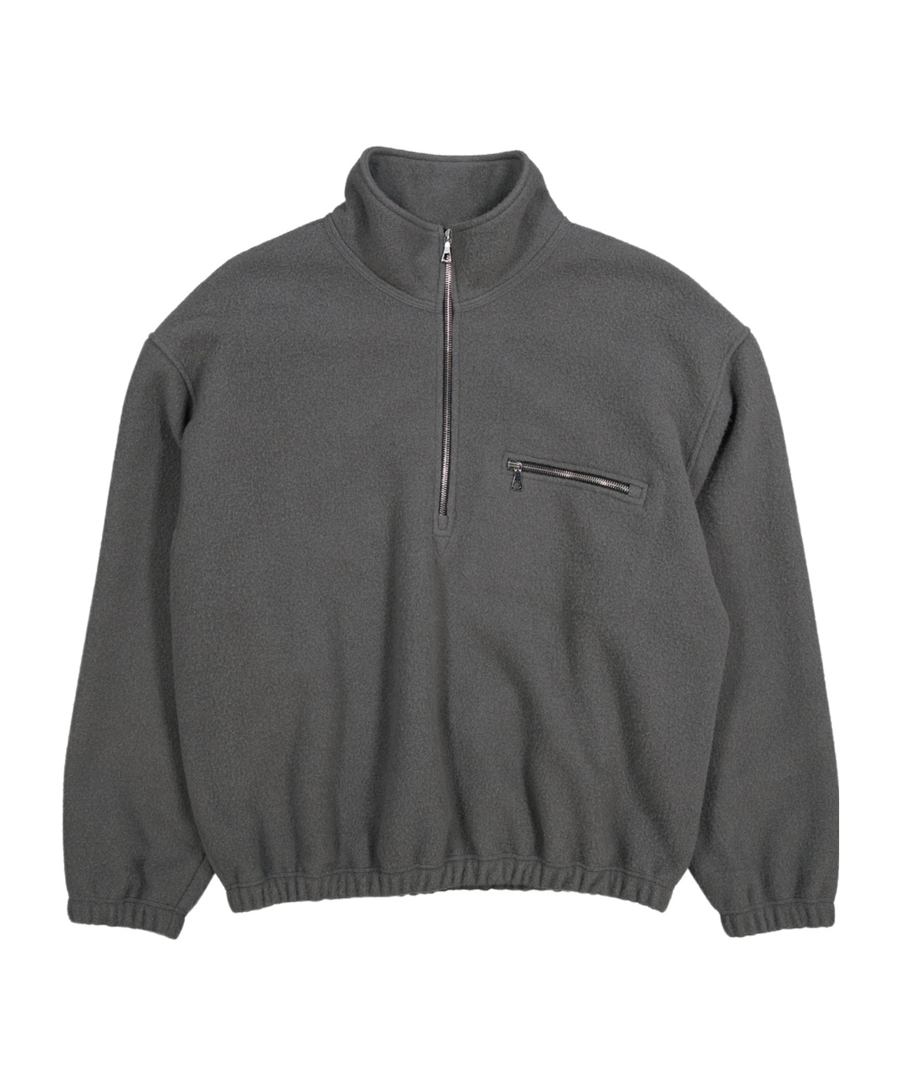 Rier Stand-up Collar Sweatshirt In Gray
